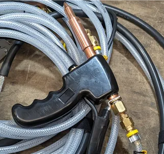 PW PG3W  Water Cooled Poke Welding Hand Tool with Cable and Hose.