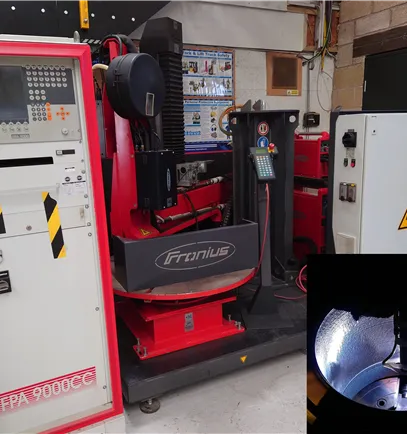 Fronius FPA 9000CC Compact Hot Wire Weld Cladding Station Reduced