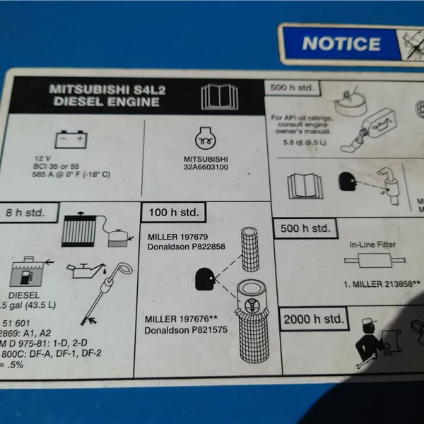 Miller Big Blue 500x Eco Pro Diesel Engine Driven Welder