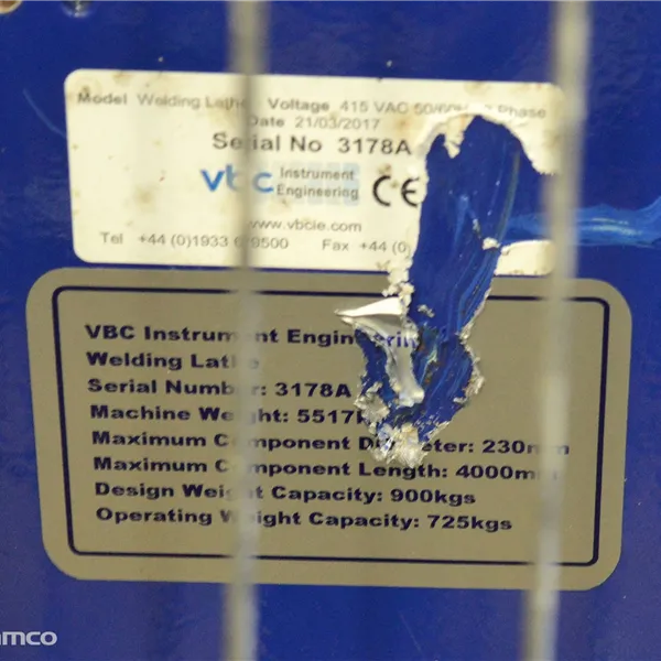 VBC Instrument Engineering Welding Lathe