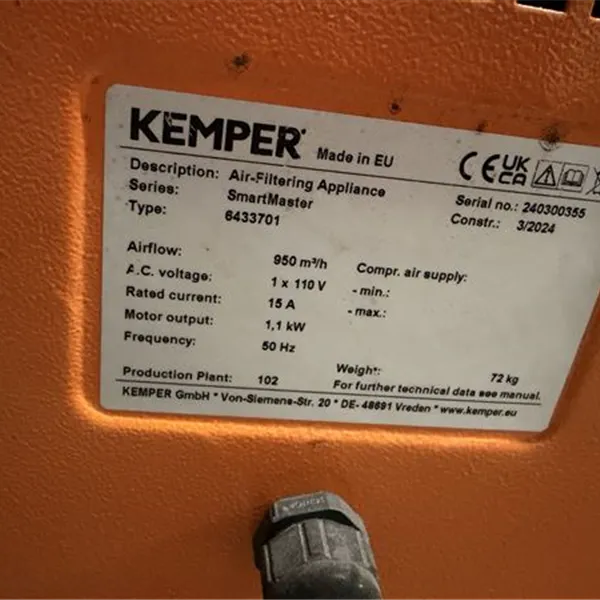 Kemper Smartmaster Mobile Welding Fume Extraction Unit @ 1300 GBP each