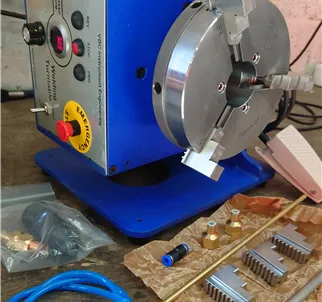 VBC B-3 Manual Solid Turntable  With Back Purge Through Hole