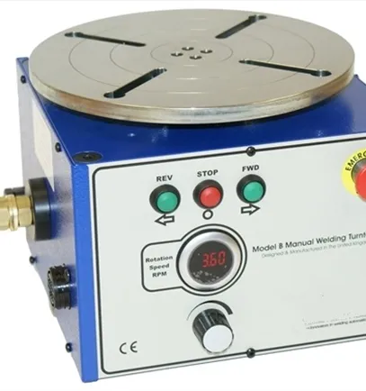 B-2 Manual Solid Turntable with Back Purge Through Hole