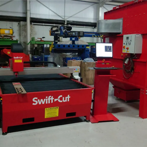 Swift-Cut PRO 3000 CNC Plasma cutter with Typhoon Extraction system 