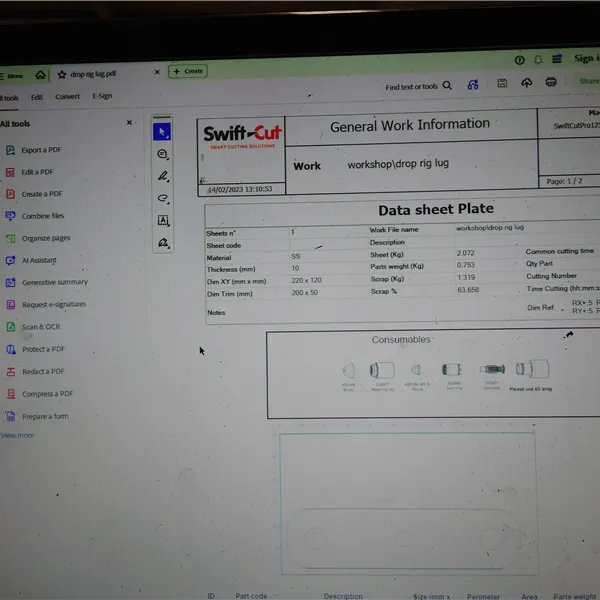 Swift-Cut PRO 2500 CNC with Powermax 125 plasma