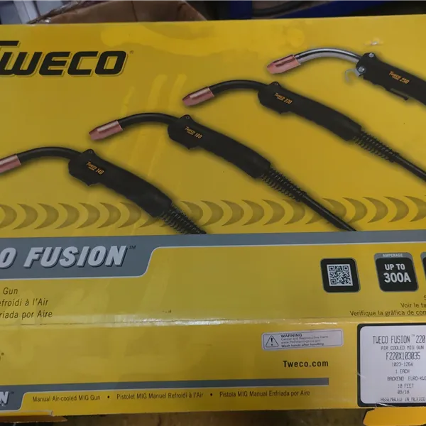 Tweco mig torches New smoke master, fusion and Tweco robotics