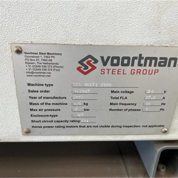 Voortman V304 CNC Plate Gas/Plasma Table with Bevelling 