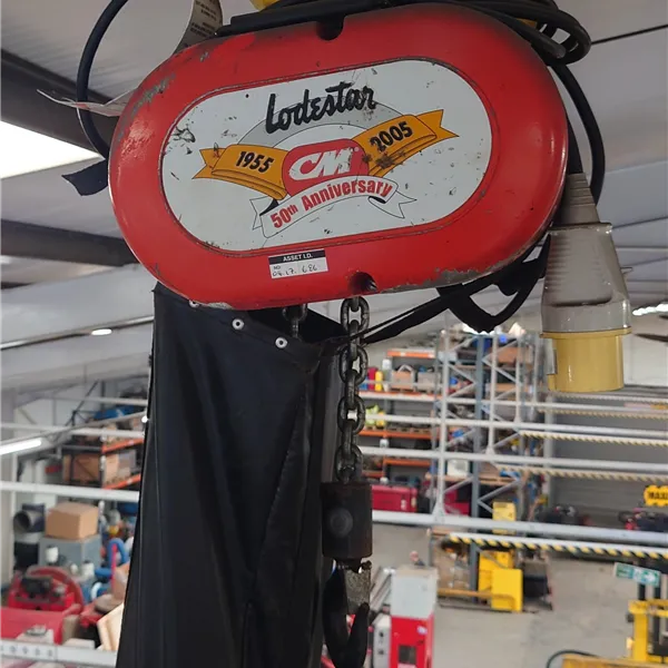 Lodestar 1000kg Crane Chain Hoist with Pendant Control, 110 Volts