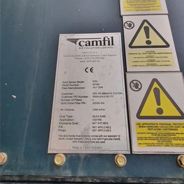 Camfil Gold Series Dust Collector/Fume Extractor, 3000m 3/hr