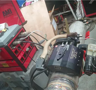 AMI M15 with AMI 227 Orbital TIG welder, water cooled