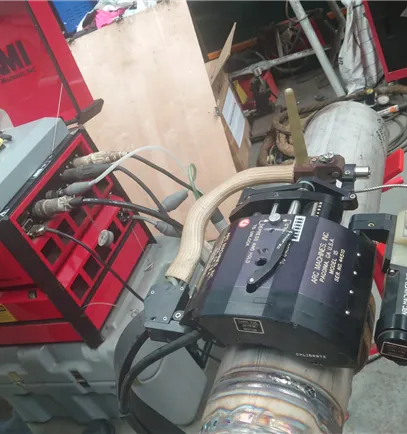 AMI M15 with AMI 227 Orbital TIG welder, water cooled