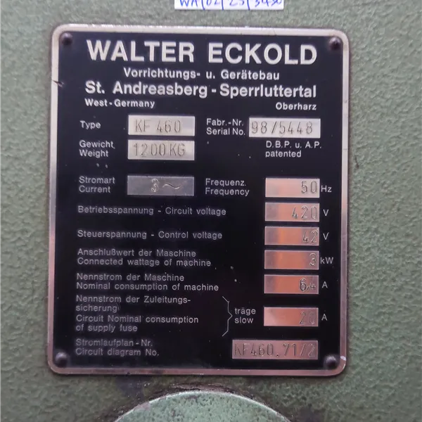 Eckold KF 460 Kraftformer Metalworker