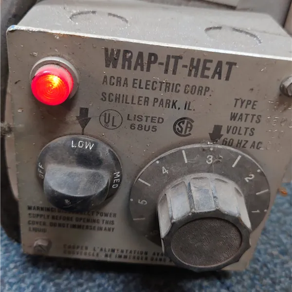 ACRA Heat wrap pre heat 110 volts  16