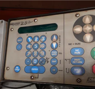 Burny CNC 2.5 plus with RS232 CMC Cleveland controls