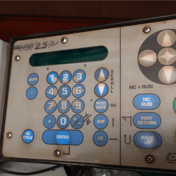 Burny CNC 2.5 plus with RS232 CMC Cleveland controls