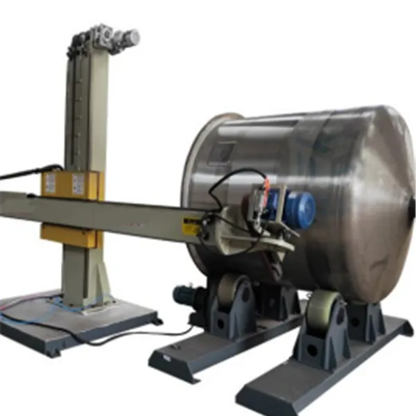 Polishing and Grinding for Horizontal Tanks with Buffing/Grinding Head