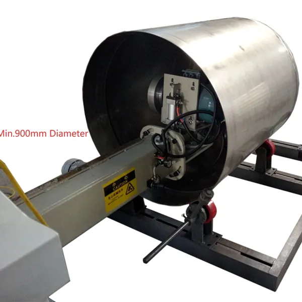 Polishing and Grinding for Horizontal Tanks with Buffing/Grinding Head