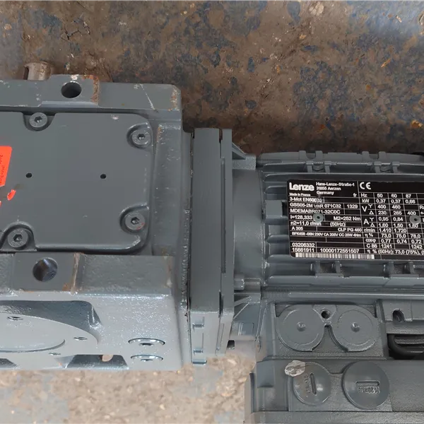 Lenze Motor and gear box replacement for column and boom
