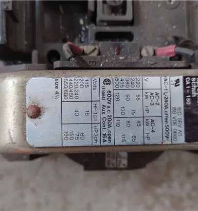 ESAB contactor Sprecher CA1-150