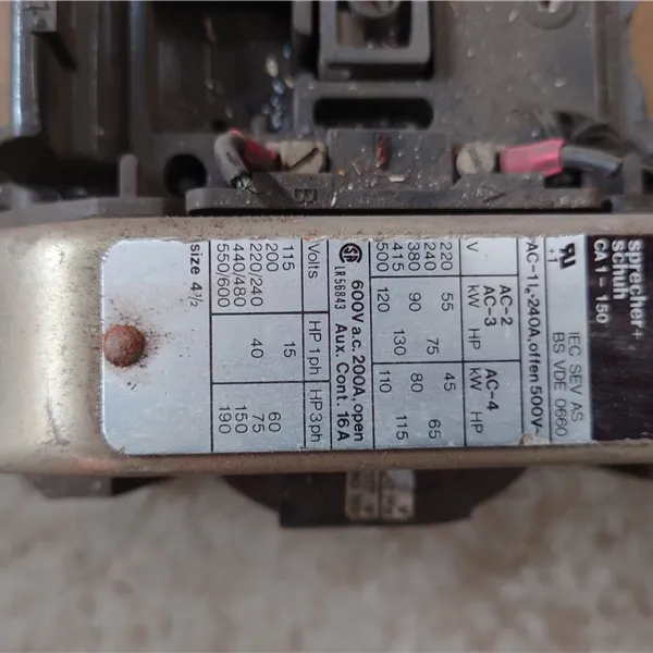 ESAB contactor Sprecher CA1-150