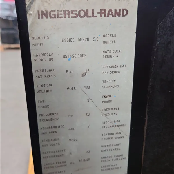 Ingersoll-Rand DES-20 Air dryer