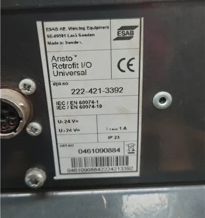 ESAB Aristo retrofit ESAB Robofeed Origo mig 4004i u8