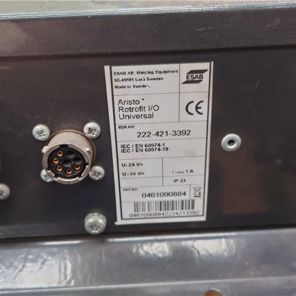 ESAB Aristo retrofit ESAB Robofeed Origo mig 4004i u8