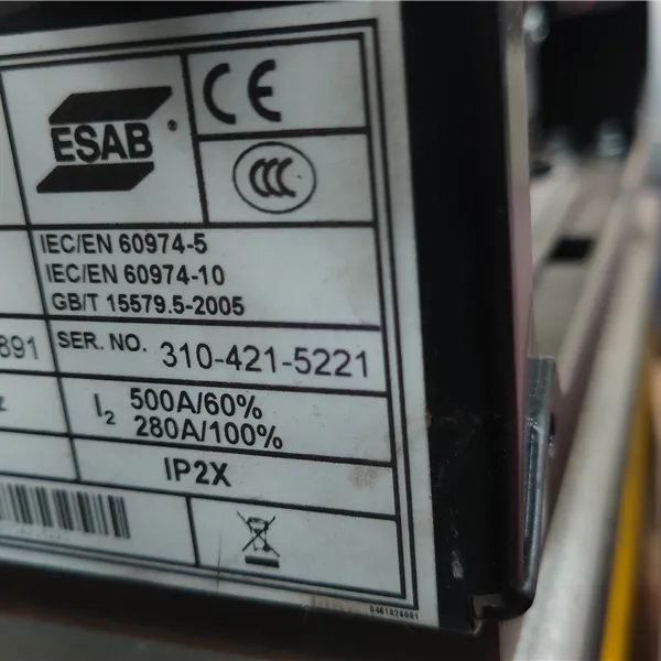 ESAB Aristo retrofit ESAB Robofeed Origo mig 4004i u8