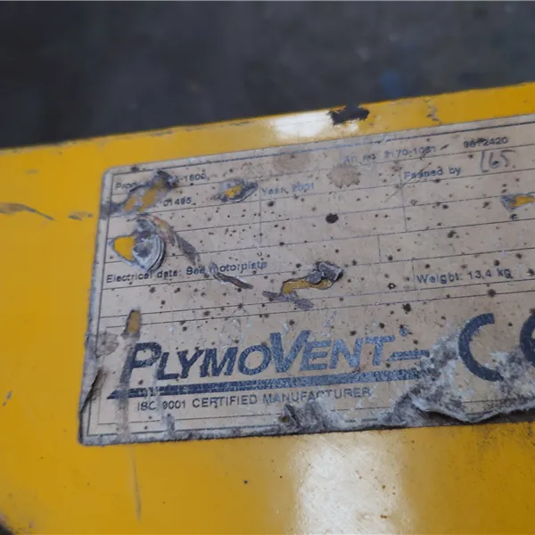 Plymovent Fume extraction fan, 3 phase