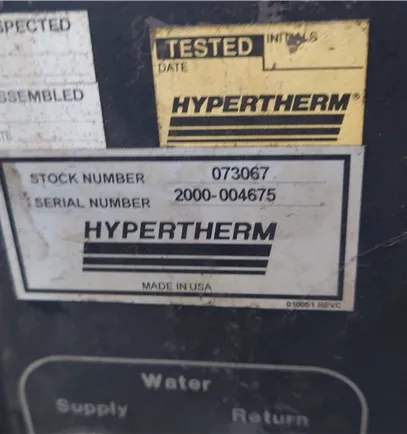 Hypertherm  053056 max 200 IHS 073067