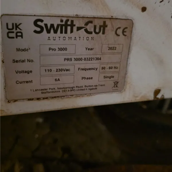 Swift Cut Pro 3000 (MK4) with Hypertherm Powermax 85 Plasma