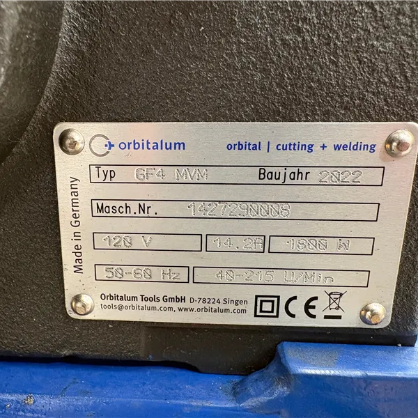 Orbitalum GF4 MVM Pipe Cutting and Bevelling with Pipe Feeder