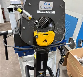 Orbitalum GF4 MVM Pipe Cutting and Bevelling with Pipe Feeder 