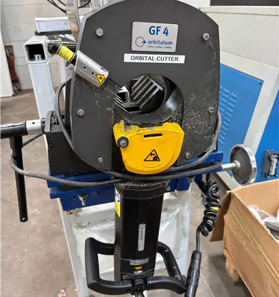 Orbitalum GF4 MVM Pipe Cutting and Bevelling with Pipe Feeder 