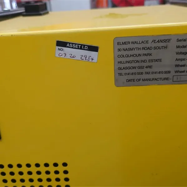 Tungsten Grinder Elmer Wallace single phase