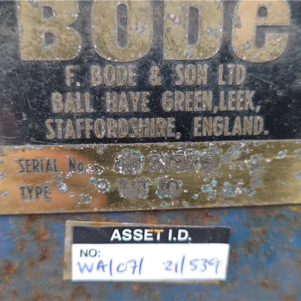 Bode HT10 Head and tail stock 1000kg manual turn over