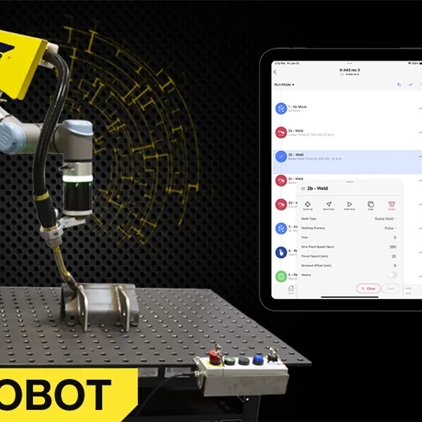 Universal UR10e Cobot welder with ESAB Aristo 500ix MIG set up