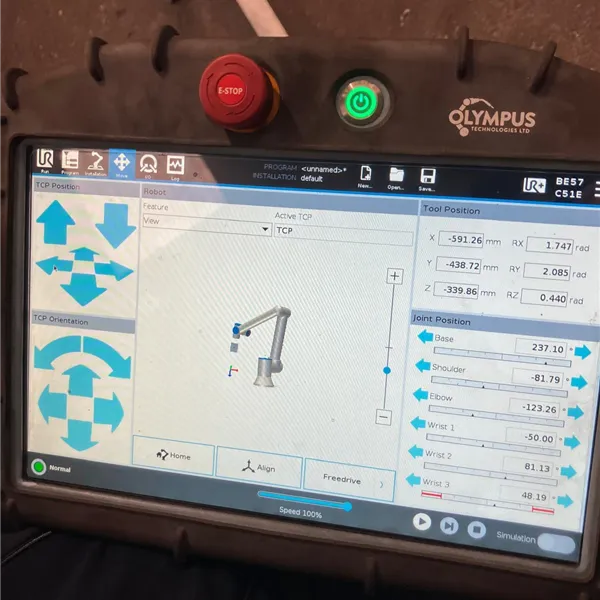 Universal UR10e Cobot welder with ESAB Aristo 500ix MIG set up