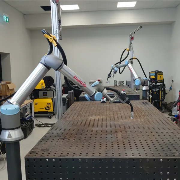 Universal UR10e Cobot welder with ESAB Aristo 500ix MIG set up