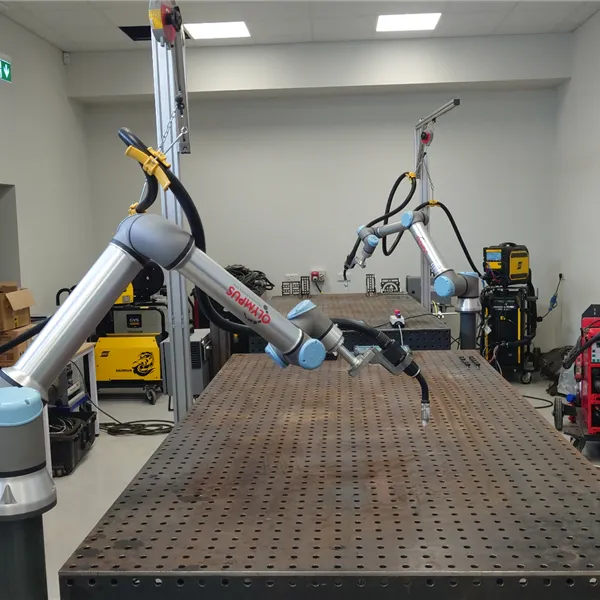 Universal UR10e Cobot welder with ESAB Aristo 500ix MIG set up