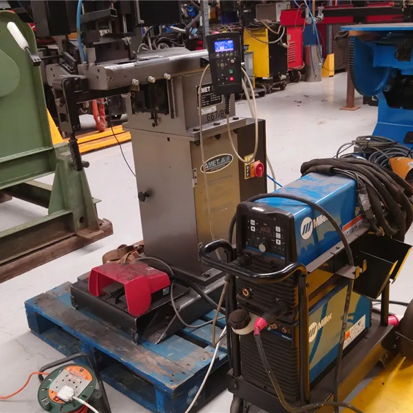 AMET Precision Seam Welder with Miller TIG - last used for bellows 