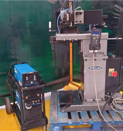 AMET Precision Seam Welder with Miller TIG - last used for bellows 