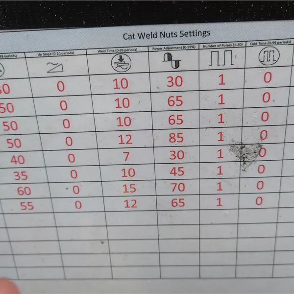 PEI PFP Resistance Spot Projection Welder + Proline NVS G Nut System