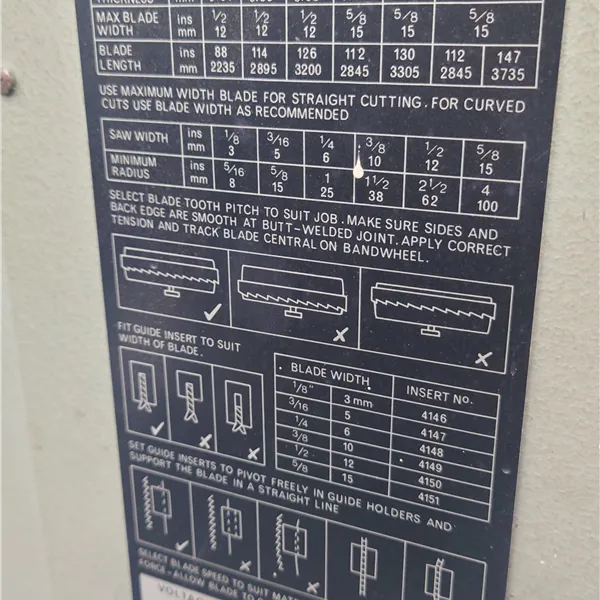 Startrite Ideal Band saw 30 RWS Blade welder