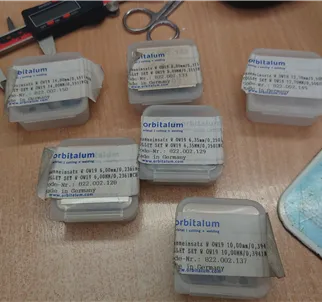 Orbitalum OW19 collets 14mm, 8mm,10mm,6.35mm and 6mm 