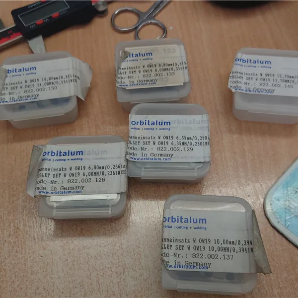 Orbitalum OW19 collets 14mm, 8mm,10mm,6.35mm and 6mm 