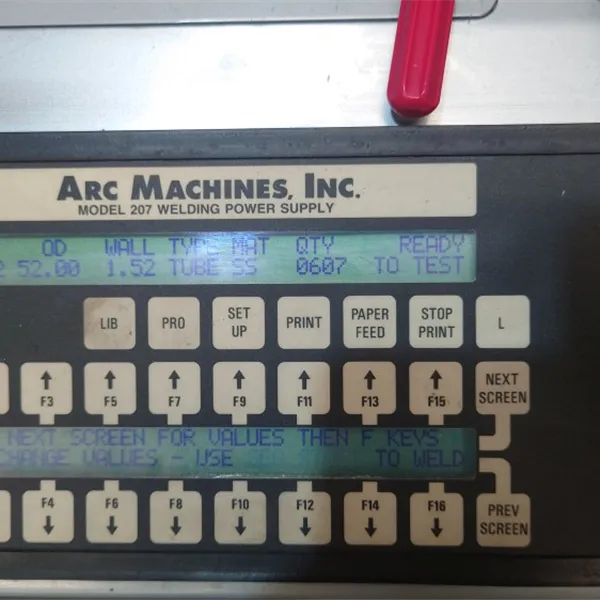 AMI 207 Orbital welder, 9-3500 Weld Head and 2