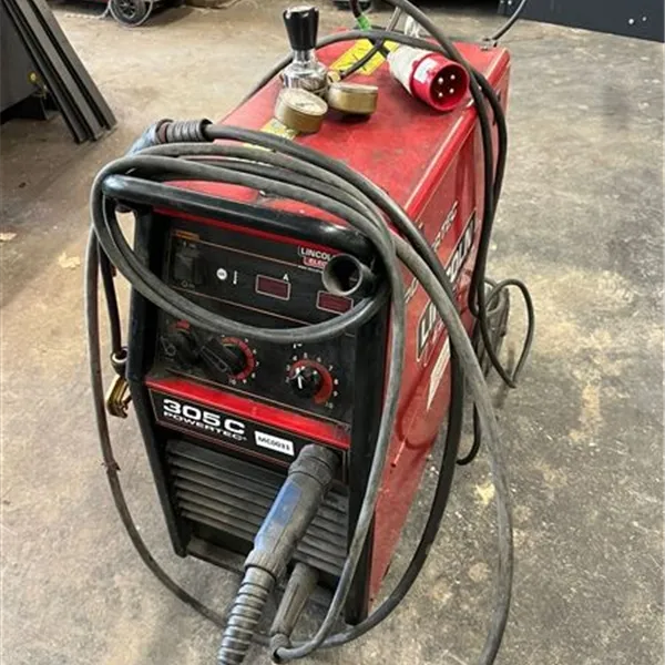 Lincoln Powertec 305C 400V MIG welder + 4 roll wire feeder