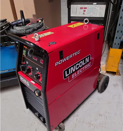 Lincoln Powertec 305C 400V MIG welder + 4 roll wire feeder