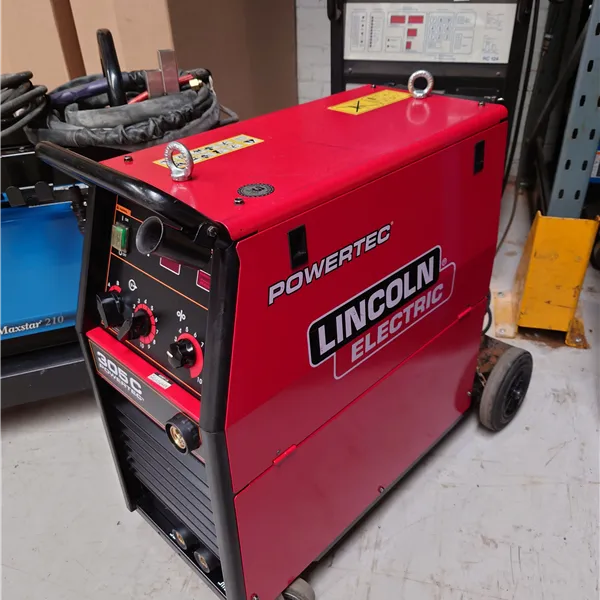 Lincoln Powertec 305C 400V MIG welder + 4 roll wire feeder